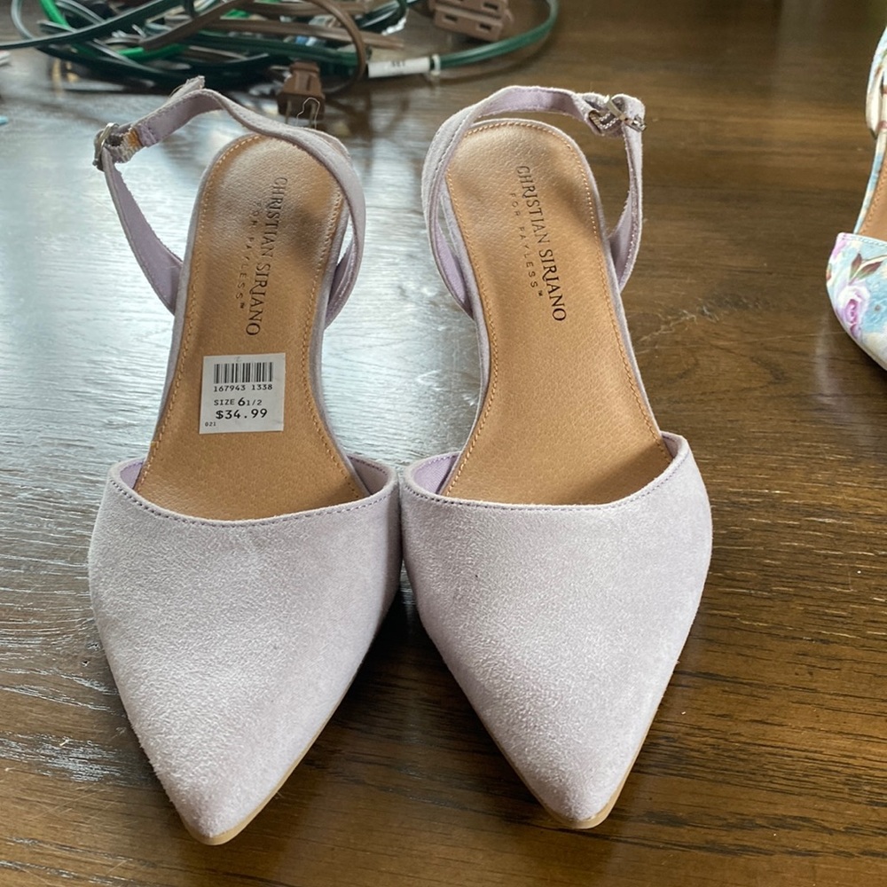 New lilac heels